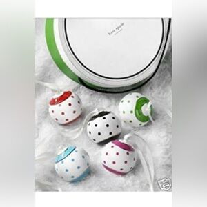 Lenox Kate Spade Larabee Road Ornament Gift Set of 5